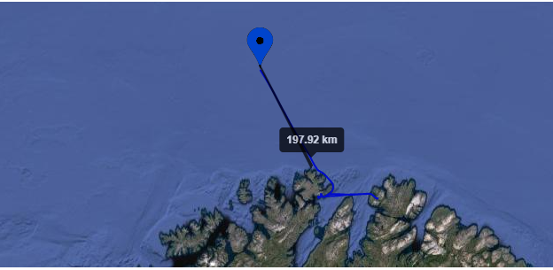 Mobilantenne med signal 100km ifra land!